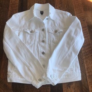 Gap White Denim Jacket
